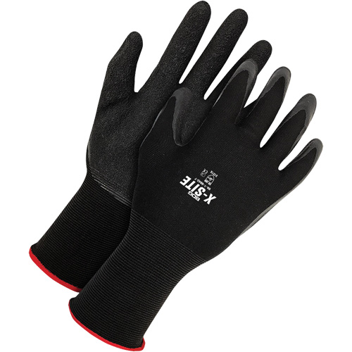 X-Site Coated Gloves, 11, Latex Coating, 15 Gauge, Nylon Shell Helyx Safety & Industrial Supplies