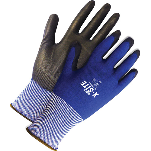 X-Site Coated Gloves, 6, Polyurethane Coating, 18 Gauge, Nylon Shell Helyx Safety & Industrial Supplies