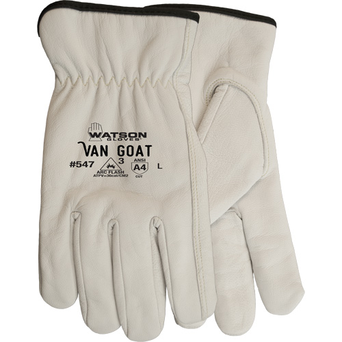 Van Goat Cut Resistant Work Gloves, Large, 36 cal/cm², Level 3, NFPA 70E Helyx Safety & Industrial Supplies