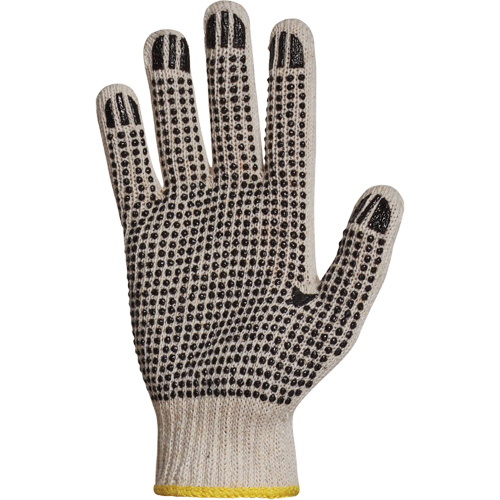 Sure Grip&reg; PVC Dotted String Knit Glove, Poly/Cotton, Single Sided, 7 Gauge, X-Small Helyx Safety & Industrial Supplies