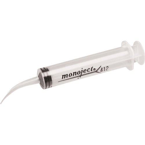 Monoject&reg; 412 Curved Tip Irrigating Syringes, 12 cc Helyx Safety & Industrial Supplies