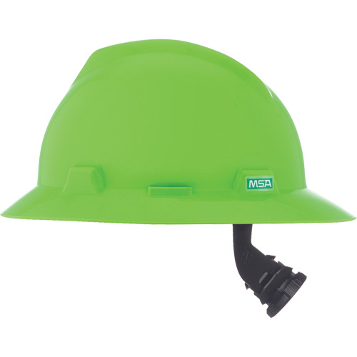 Casque de s&eacute;curit&eacute; &agrave; fente et bordure compl&egrave;te V-Gard, R&eacute;pond aux normes CSA type 1, Suspension Rochet, Non ventil&eacute; Helyx Safety & Industrial Supplies