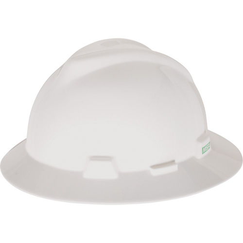 V-Gard&reg; Slotted Full-Brim Hardhat, Pinlock Suspension, Non-Vented Helyx Safety & Industrial Supplies