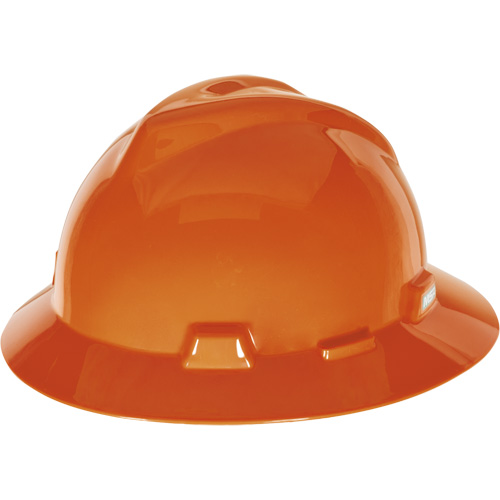 Casque de s&eacute;curit&eacute; &agrave; fente et bordure compl&egrave;te V-Gard, Suspension &agrave; douille, Non ventil&eacute; Helyx Safety & Industrial Supplies