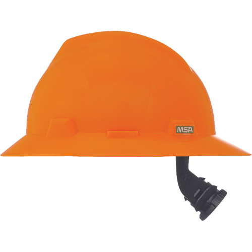 Casque de s&eacute;curit&eacute; &agrave; fente et bordure compl&egrave;te V-Gard, R&eacute;pond aux normes CSA type 1, Suspension Rochet, Non ventil&eacute; Helyx Safety & Industrial Supplies