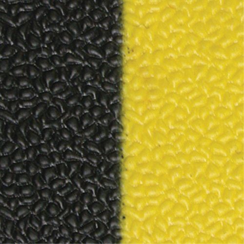 Airsoft Anti-Fatigue Mat, Pebbled, 3' x 5' x 3/8", Black/Yellow, PVC Sponge Helyx Safety & Industrial Supplies