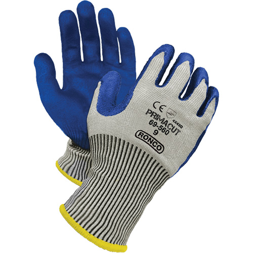 PrimaCut Cut Resistant Gloves, Size 9, 13 Gauge, Nitrile Coated, HPPE Shell, ANSI/ISEA 105 Level 4/EN 388 Level 5 Helyx Safety & Industrial Supplies