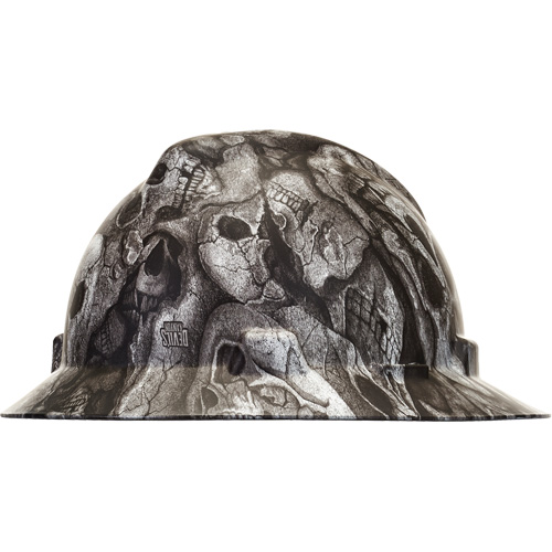 Casque de s&eacute;curit&eacute; &agrave; bordure compl&egrave;te Hydro Dip V-Gard, R&eacute;pond aux normes CSA type 1, Suspension Rochet, Non ventil&eacute; Helyx Safety & Industrial Supplies