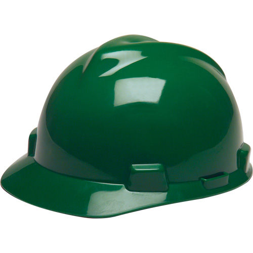 V-Gard&reg; GREEN Slotted Hard Hat, Meets CSA Type 1, Ratchet Suspension Helyx Safety & Industrial Supplies