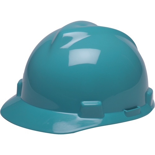 Casque de s&eacute;curit&eacute; avec rainures GREEN V-Gard, R&eacute;pond aux normes CSA type 1, Suspension Rochet Helyx Safety & Industrial Supplies