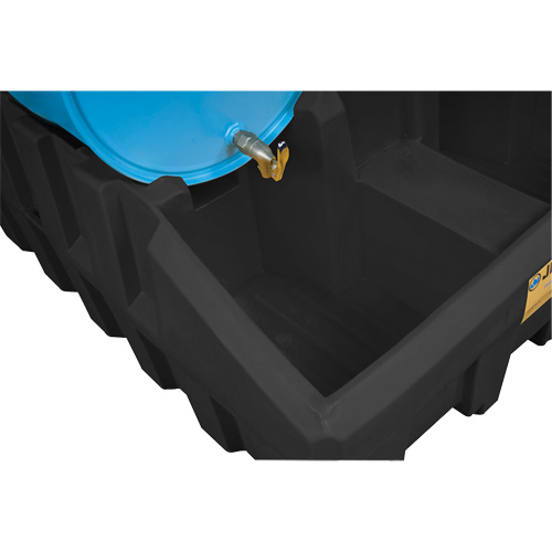 EcoPolyBlend Drum Management Base, 59" L x 49" W x 26" H, 66 US gal. Capacity Helyx Safety & Industrial Supplies