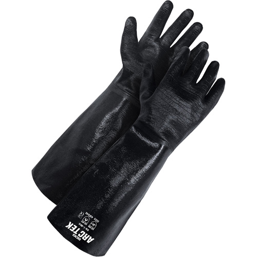 Gant enduit Arc Tek, Taille 10, 9" lo, N&eacute;opr&egrave;ne, Doublure en Jersey Helyx Safety & Industrial Supplies