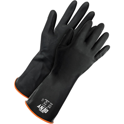 Deny Chemical Resistant Gloves, Size 9, 12" L, Rubber Latex, Flock-Lined Inner Lining, Winter Weight Helyx Safety & Industrial Supplies