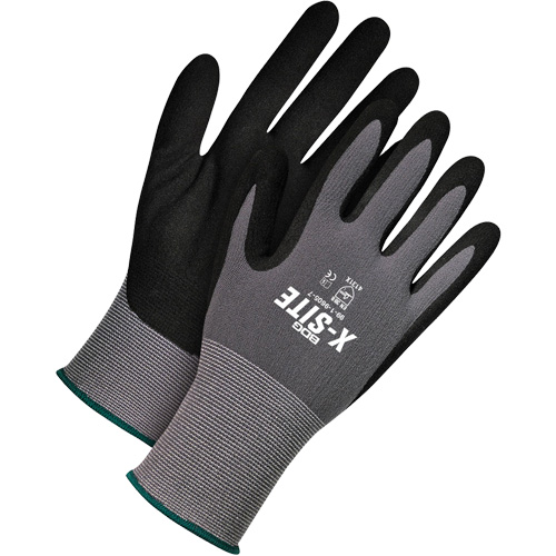 X-Site Lightweight Coated Gloves, 8, Nitrile Coating, 15 Gauge, Nylon/Lycra&reg; Shell Helyx Safety & Industrial Supplies