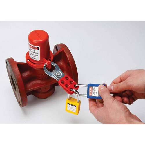 Housse de s&eacute;curit&eacute; pour fontaine et dispositif de cadenassage pour robinet &agrave; tournant, Ensemble Vanne/Robinet &agrave; eau Helyx Safety & Industrial Supplies
