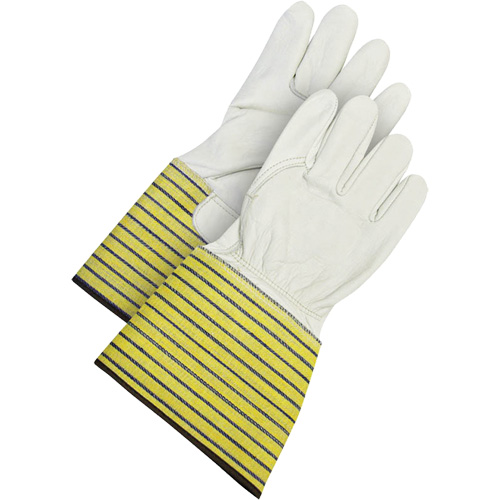 Classic Fitter's Gloves, Large, Grain Cowhide Palm, Fleece Inner Lining Helyx Safety & Industrial Supplies