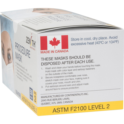 Disposable Procedure Face Masks, ASTM F2100 Level 2, Class 1 Helyx Safety & Industrial Supplies