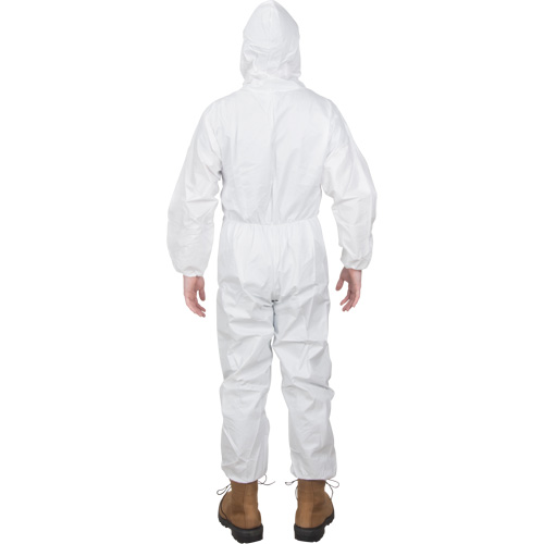 Premium Hooded Coveralls, Small, White, Microporous Helyx Safety & Industrial Supplies