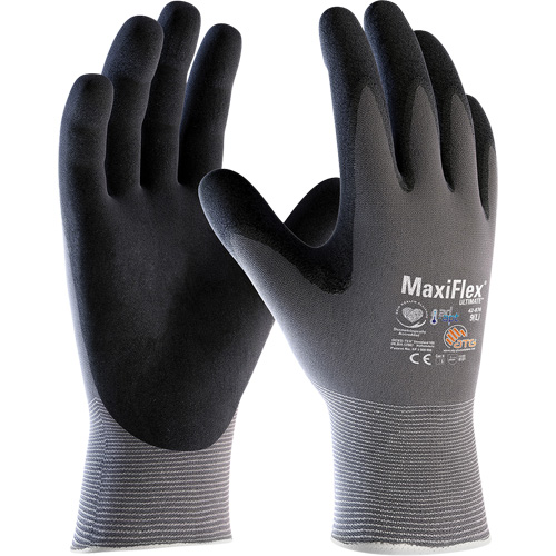 ATG MaxiFlex&reg; Ultimate AD-APT Coated Gloves, Small, Foam Nitrile Coating, 15 Gauge, Nylon/Spandex Shell Helyx Safety & Industrial Supplies