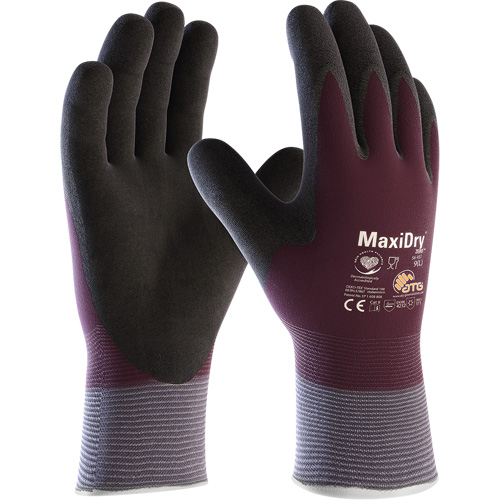 Gants enduits avec doublure isolante ATG MaxiDry Zero, Petit, R&ecirc;vetement Mousse de nitrile, Calibre 15, Enveloppe en Nylon/Spand Helyx Safety & Industrial Supplies