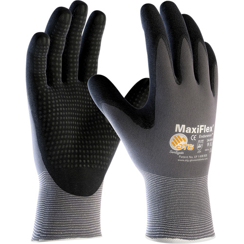 Gants enduits ATG MaxiFlex Endurance, Petit, R&ecirc;vetement Mousse de nitrile, Calibre 15, Enveloppe en Nylon/Lycra Helyx Safety & Industrial Supplies