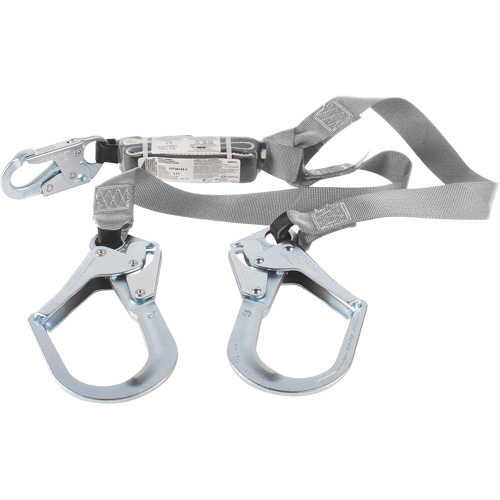 Longe &agrave; absorption d'&eacute;nergie Dyna-One Dynamic, 2 branches, 6', Classe CSA B, Polyester Helyx Safety & Industrial Supplies
