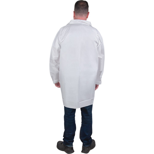 Protective Lab Coat, Microporous, White, Small Helyx Safety & Industrial Supplies