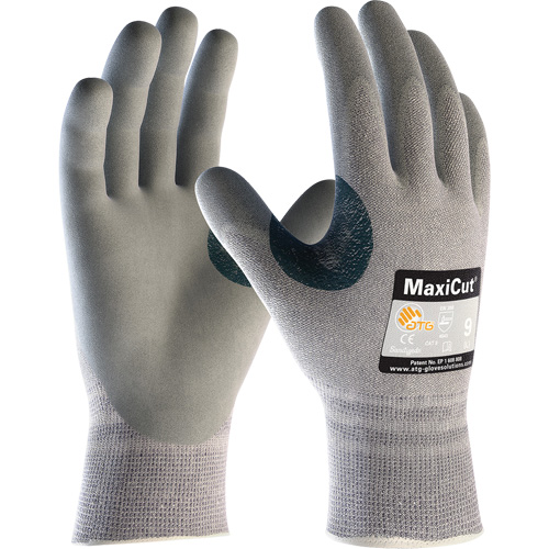 ATG MaxiCut&reg; 5 Seamless Knit Cut Resistant Gloves, Size X-Small, 13 Gauge, Foam Nitrile Coated, Dyneema&reg;/Nylon Shell, ASTM ANSI Level A4/EN 388 Level 4/EN 388 Level C Helyx Safety & Industrial Supplies