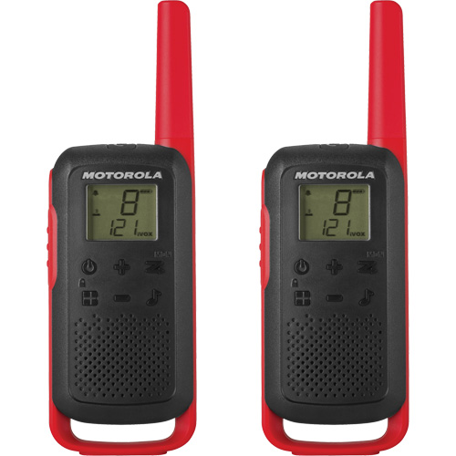 Radios bidirectionnelles Talkabout, Bande FRS, 22 canaux, Port&eacute;e 32 km Helyx Safety & Industrial Supplies