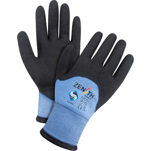 ZX-30° Premium Coated Gloves, Medium, Foam PVC Coating, 15 Gauge, Nylon Shell Helyx Safety & Industrial Supplies
