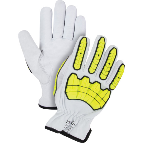 Impact & Cut Resistant Gloves, Small, Goatskin Palm, Driver Cuff Helyx Safety & Industrial Supplies