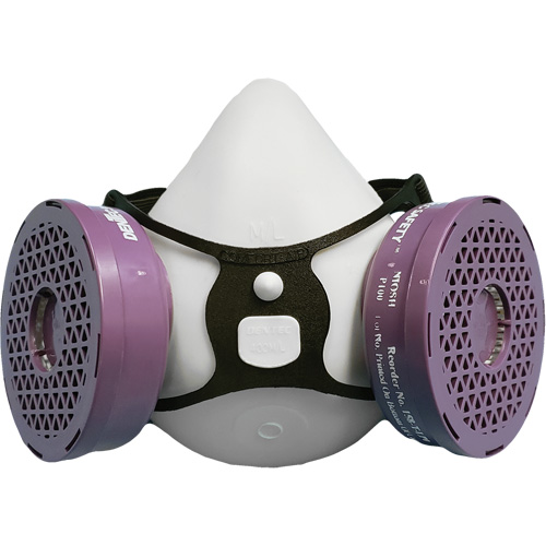 Comfort-Air&reg; 400Nx Black Half Mask without Exhalation Valve P100 Kit, Elastomer/Rubber, Small/Medium Helyx Safety & Industrial Supplies