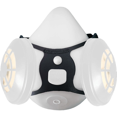 Comfort-Air&reg; 400Nx Black Half Mask without Exhalation Valve N95 Kit, Elastomer/Rubber, Small/Medium Helyx Safety & Industrial Supplies