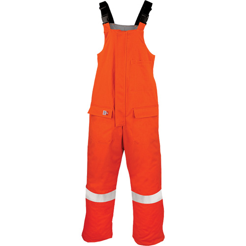 Westex UltraSoft&reg; AllOut Quilt Lined Winter Bib Overall, Medium (Tall), High Visibility Orange Helyx Safety & Industrial Supplies