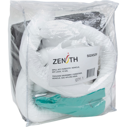 Trousse d'&eacute;quipement de lutte contre les d&eacute;versements, Huile seulement/Universel, Sac, Absorbance de 10 gal. US Helyx Safety & Industrial Supplies