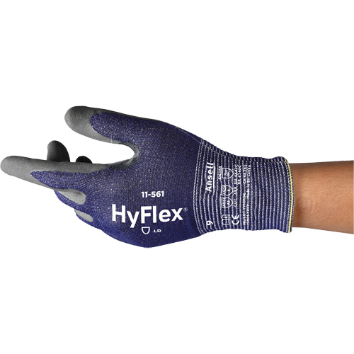 HyFlex&reg; 11-561 Cut Resistant Gloves, Size 5, 15 Gauge, Nitrile Coated, Intercept Shell, EN 388 Level C Helyx Safety & Industrial Supplies