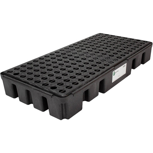 Black Diamond Low Profile Spill Pallet, 25.5 US gal. Spill Capacity, 49" x 24" x 6.5" Helyx Safety & Industrial Supplies