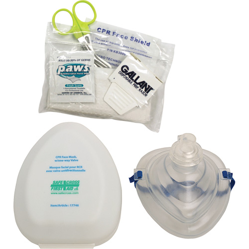 Ensemble de masque RCR de poche et accessoires, Masque r&eacute;utilisable, Classe 2 Helyx Safety & Industrial Supplies