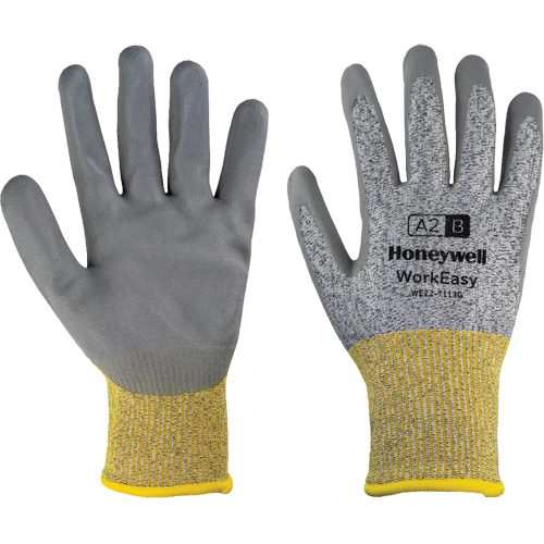 Gants de protection contre les coupures WorkEasy, Taille 6/T-petit, Calibre 13, Rev&ecirc;tement Polyur&eacute;thane, Enveloppe en PEHP/Fibre de verre, ASTM ANSI niveau A2/EN 388 niveau B Helyx Safety & Industrial Supplies