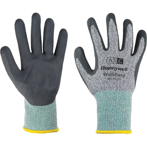 Gants de protection contre les coupures WorkEasy, Taille 6/T-petit, Calibre 13, Rev&ecirc;tement Mousse de nitrile, Enveloppe en PEHP/Fibre de verre, ASTM ANSI niveau A3/EN 388 niveau C Helyx Safety & Industrial Supplies