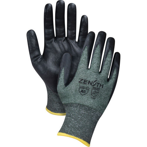 Gants l&eacute;gers et haute dext&eacute;rit&eacute; r&eacute;sistants &agrave; la coupe, Taille Grand, Calibre 18, Rev&ecirc;tement Mousse de nitrile, Enveloppe en Nylon/PEHP/Spandex, ASTM ANSI niveau A5 Helyx Safety & Industrial Supplies