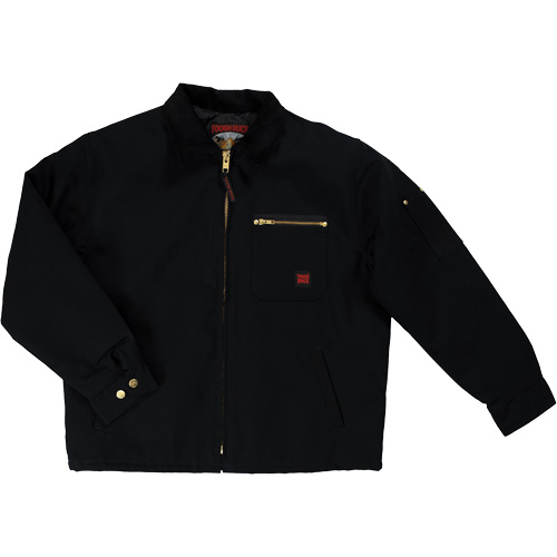 Duck Chore Jacket, Men's, Medium (Tall), Black Helyx Safety & Industrial Supplies