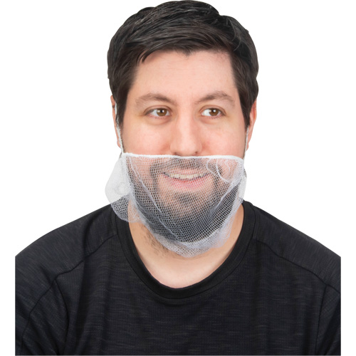 Beard Nets, Nylon, White Helyx Safety & Industrial Supplies