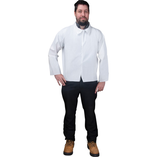 Chemise jetable, Microporeux, Petit, Blanc Helyx Safety & Industrial Supplies