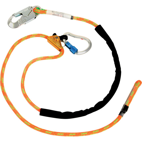 Adjustable Rope Lanyard, 1 Legs, 8', CSA Class F, Polyester Helyx Safety & Industrial Supplies