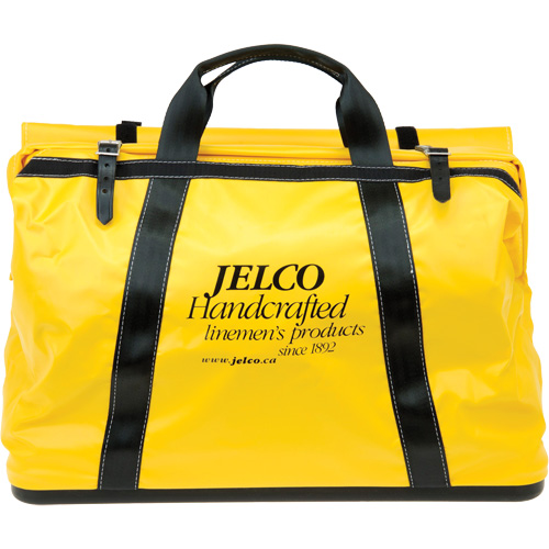 Sac de transport avec rev&ecirc;tement en vinyle, Nylon, Noir/Jaune Helyx Safety & Industrial Supplies