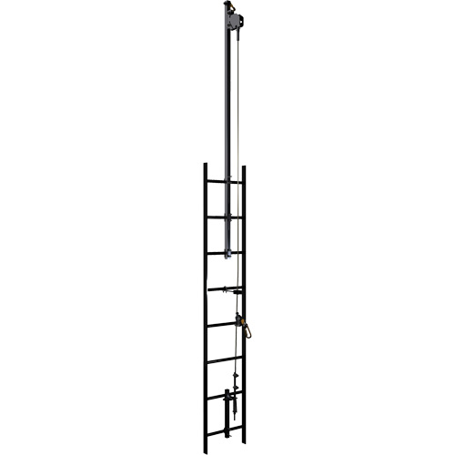 Lad-Saf Cable Vertical Safety System Climb Extension Bracketry, Galvanized Steel Helyx Safety & Industrial Supplies