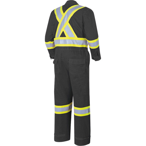 7702BK FR-Tech&reg; 88/12 FR Arc Rated Coveralls, Size 36, Black, 9.7 cal/cm² Helyx Safety & Industrial Supplies