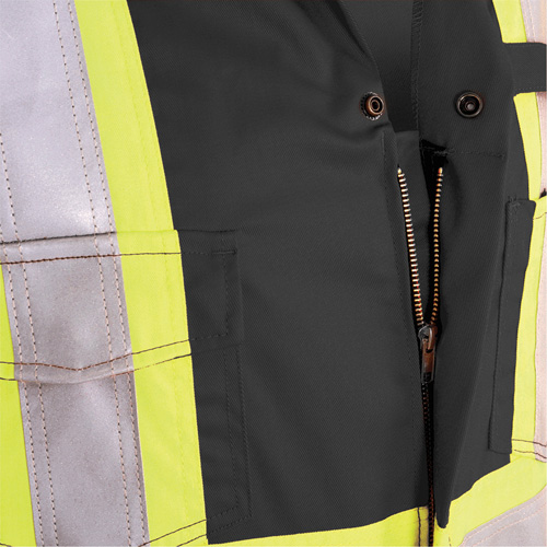 7702BK FR-Tech&reg; 88/12 FR Arc Rated Coveralls, Size 36, Black, 9.7 cal/cm² Helyx Safety & Industrial Supplies
