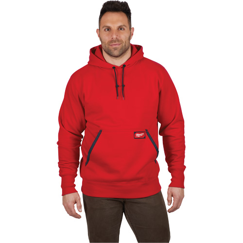 Heavy-Duty Pullover Hoodie, Men's, Small, Red Helyx Safety & Industrial Supplies